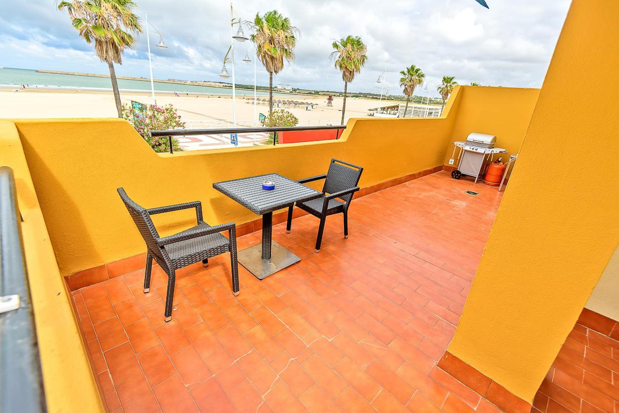 Beachfront Duplex 1ª Linea & Terraces Oceanfront Эль-Пуэрто-де-Санта-Мария Экстерьер фото