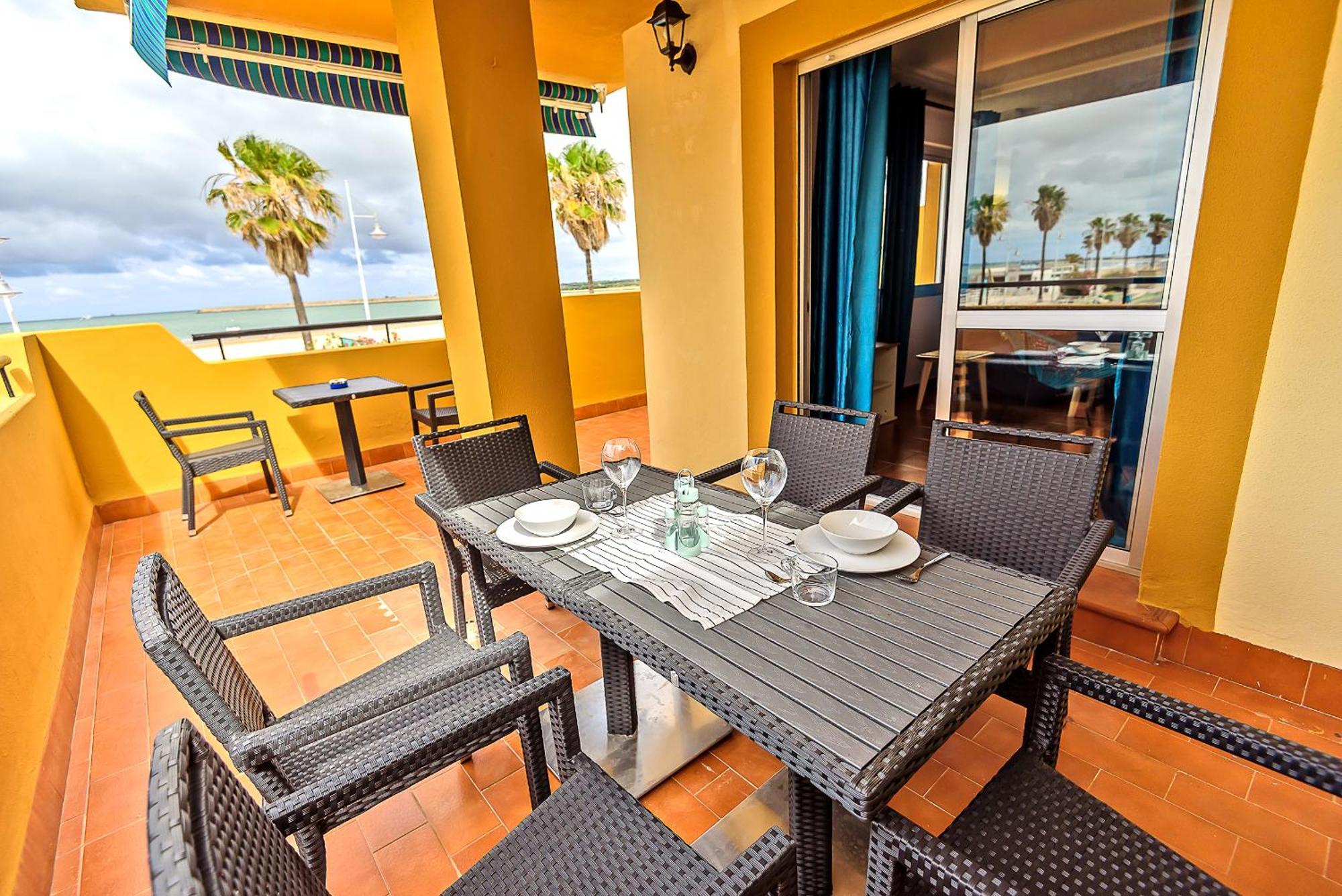 Beachfront Duplex 1ª Linea & Terraces Oceanfront Эль-Пуэрто-де-Санта-Мария Экстерьер фото