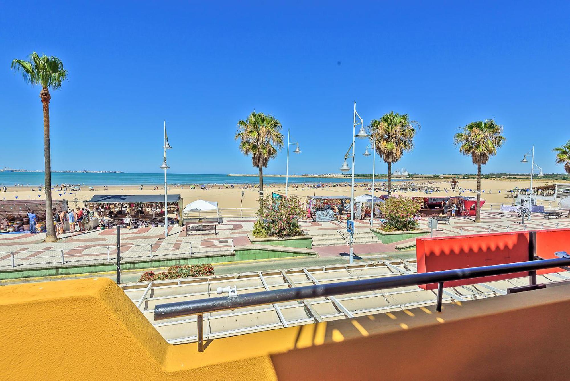 Beachfront Duplex 1ª Linea & Terraces Oceanfront Эль-Пуэрто-де-Санта-Мария Экстерьер фото