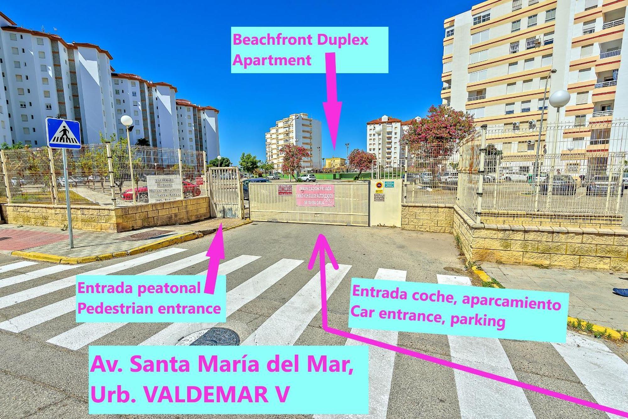 Beachfront Duplex 1ª Linea & Terraces Oceanfront Эль-Пуэрто-де-Санта-Мария Экстерьер фото
