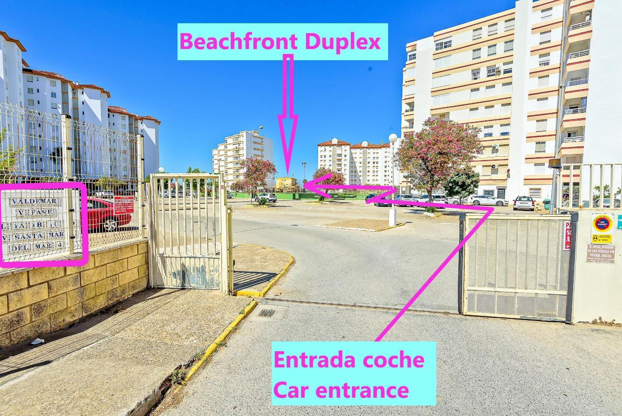 Beachfront Duplex 1ª Linea & Terraces Oceanfront Эль-Пуэрто-де-Санта-Мария Экстерьер фото